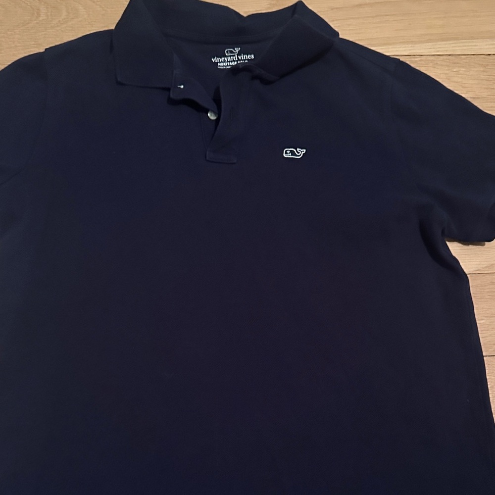Vineyard Vines boys Classic Dark Blue Polo